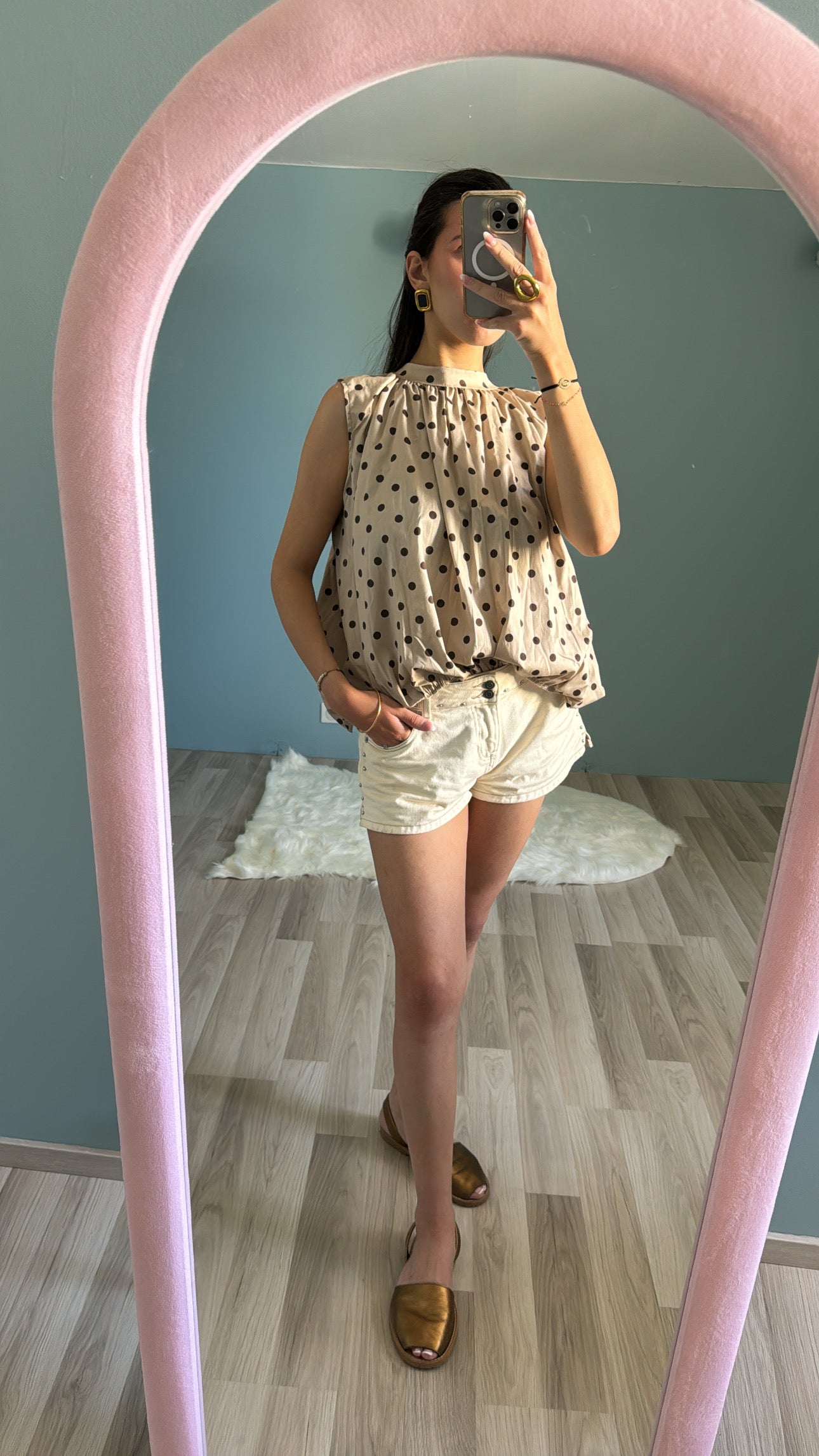 Top Léonie à Pois