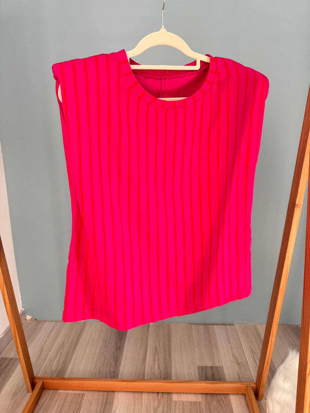 Top cœur rose