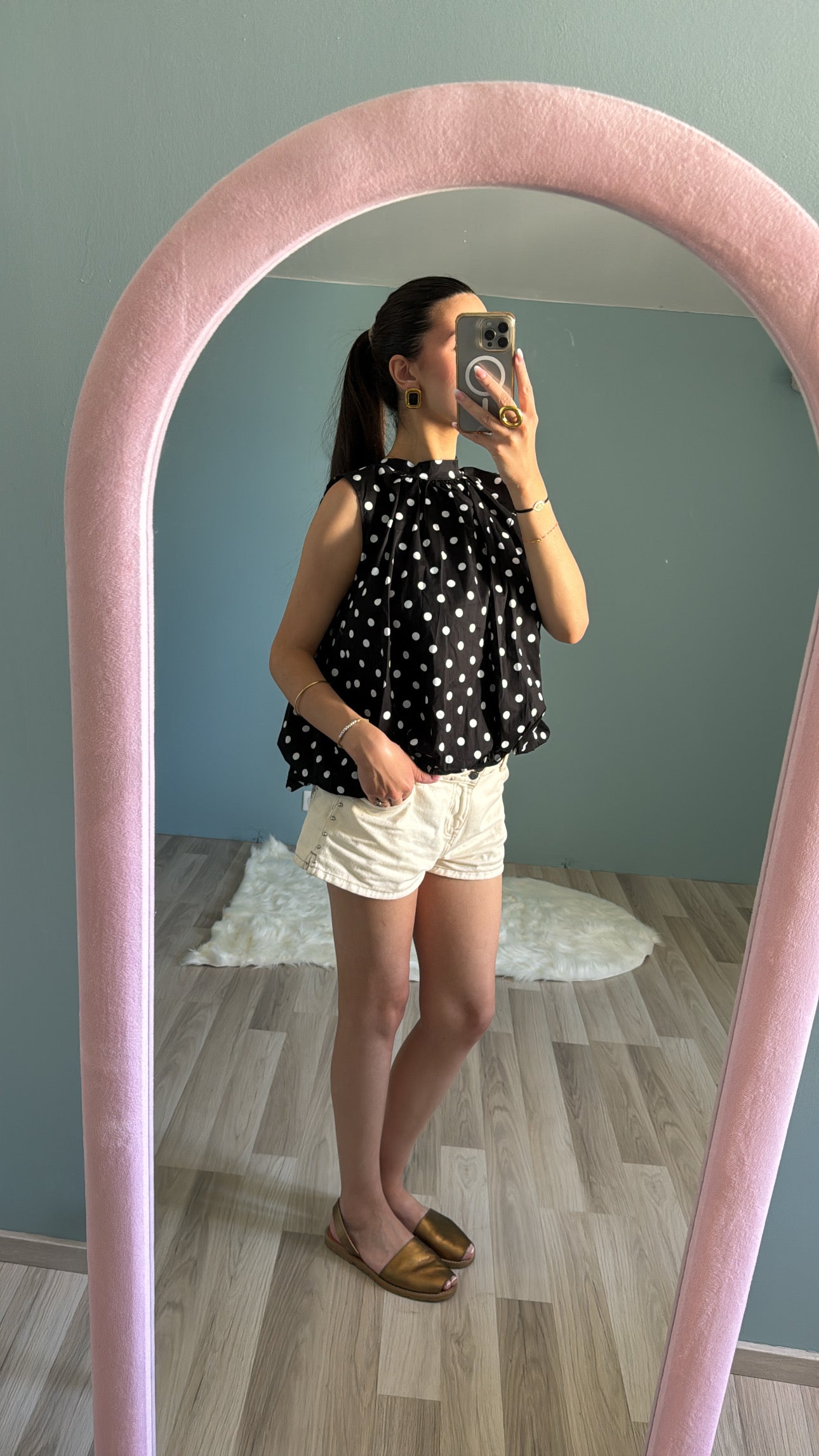 Top Léonie à Pois