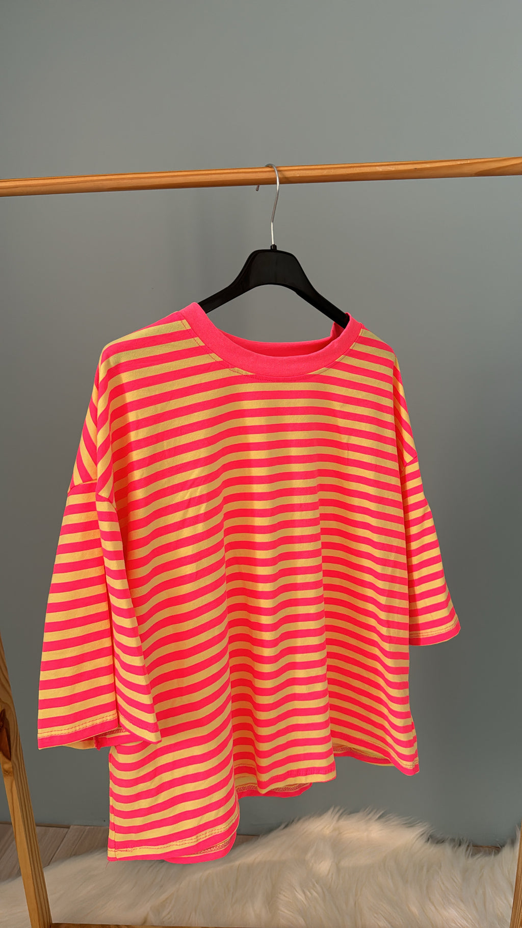 Top Olivia rose et fuchsia sur cintre 